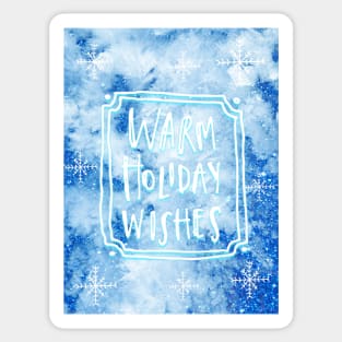 Warm holiday wishes No. 2 Sticker